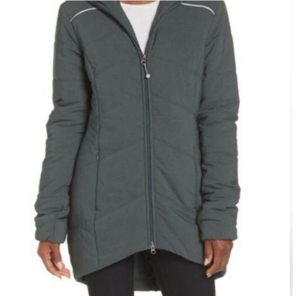 Zella Dark Teal/Gray Hooded Winter Jacket
